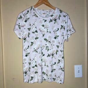 L'AGENCE White Floral Top